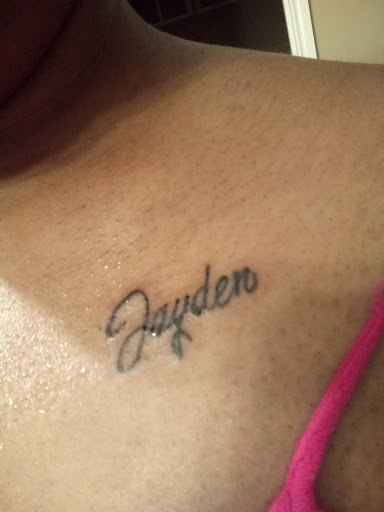 Explore name on neck tattoo ideas, creative tattoo ideas in Florissant, available at St. Louis Ink