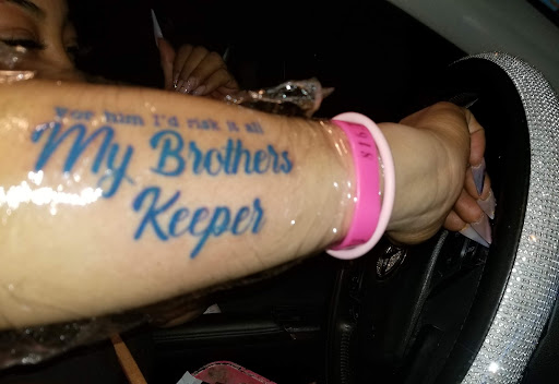 Explore my brothers keeper tattoo ideas, creative tattoo ideas in Kansas City, available at La plaza tattoo and art gallery