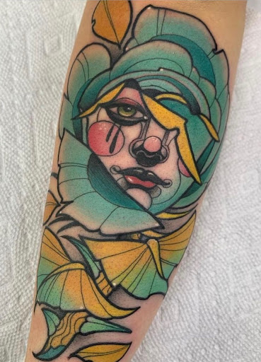 Explore tattoo ideas on calf, creative tattoo ideas in Junction City, available at Patriot Tattoo Company