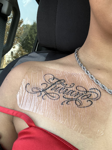 Explore big cover up tattoo ideas, creative tattoo ideas in Dickinson, available at Altered Ink Tattoo Parlor