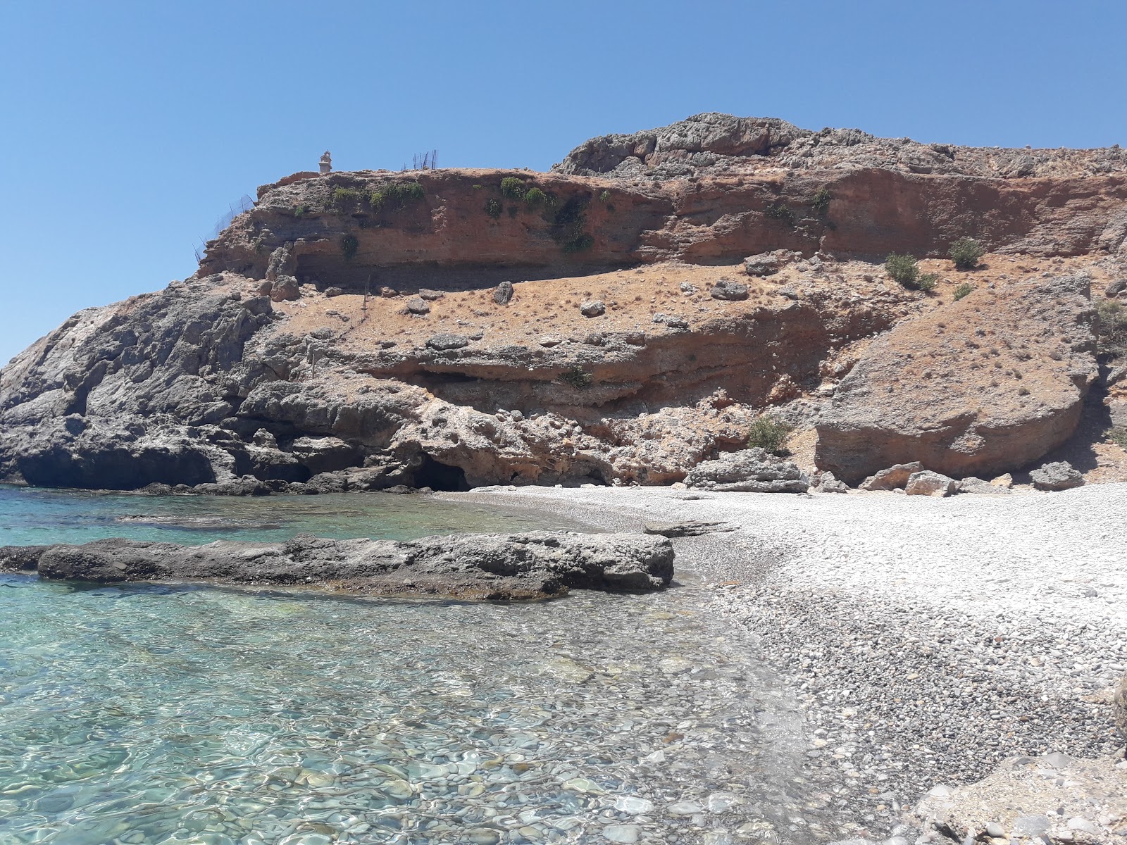 Foto av Ammoudi beach med liten vik