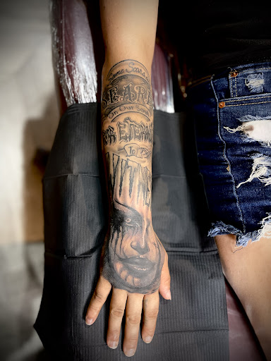 Explore female thigh tattoo ideas, creative tattoo ideas in Goshen, available at Goshen Ink Therapy And Body Piercing
