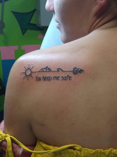 Explore butterfly sleeve tattoo ideas, creative tattoo ideas in Spokane, available at Platinum Rose Tattoo Studio