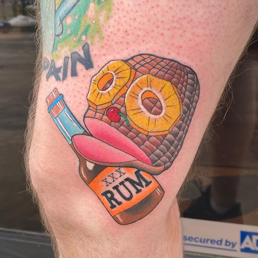 Explore lion king tattoo ideas, creative tattoo ideas in Erie, available at Wayward Tattoo Studio