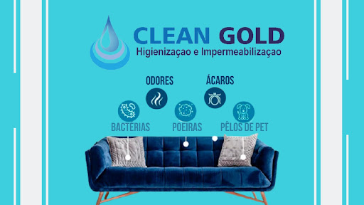 Logo da empresa - Clean Gold - Lavagem de sofás, colchões e estofados