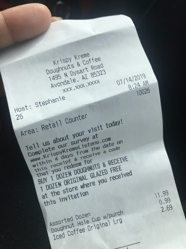 Bakery «Krispy Kreme Doughnuts», reviews and photos, 1495 N Dysart Rd, Avondale, AZ 85323, USA