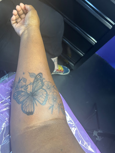 Explore flower half sleeve tattoo ideas, creative tattoo ideas in Fort Pierce, available at Xotic Empire Tattoos