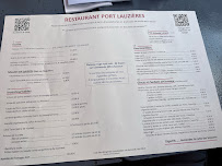 Menu du Restaurant Port Lauzières à Nieul-sur-Mer
