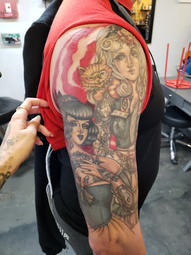 Explore neck tattoo men ideas, creative tattoo ideas in Colorado Springs, available at Fallen Heroes Tattoo & Piercing (Colorado)