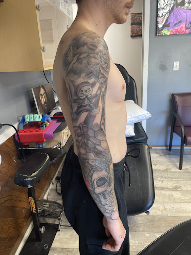 Explore couple his and her tattoo ideas, creative tattoo ideas in Des Moines, available at Skin Kitchen Tattoo