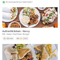 Kebab Authentik kebab à Nancy (la carte)