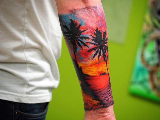 Explore korean tattoo ideas for guys, creative tattoo ideas in Springfield, available at Poke and a Rub art studio