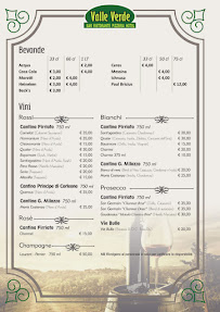 Menu du Ristorante Valle Verde à Grammichele