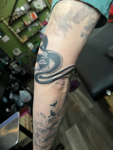 Explore mirror tattoo ideas, creative tattoo ideas in Savannah, available at Tramp Art Studios