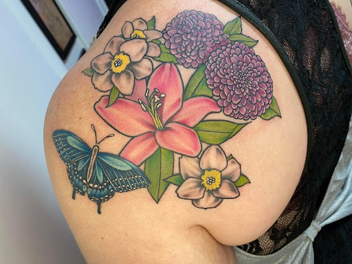 Explore dog love tattoo ideas, creative tattoo ideas in Red Bank, available at Resilient Visions