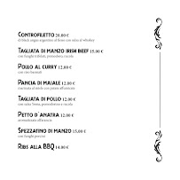 Restaurant Fidelio à Bisceglie (le menu)