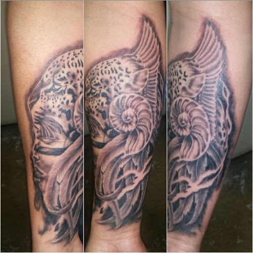 Explore reaper tattoo ideas, creative tattoo ideas in Odessa, available at Little Dragon Tattoos Studio