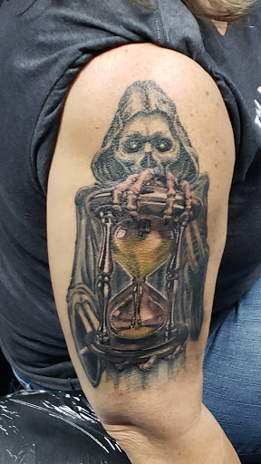 Explore christian half sleeve tattoo ideas, creative tattoo ideas in North Aurora, available at Ink Bar Tattoo