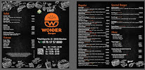 Menu du Wonder Burger à Munich
