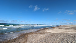 Foto av Tranum Beach och bosättningen