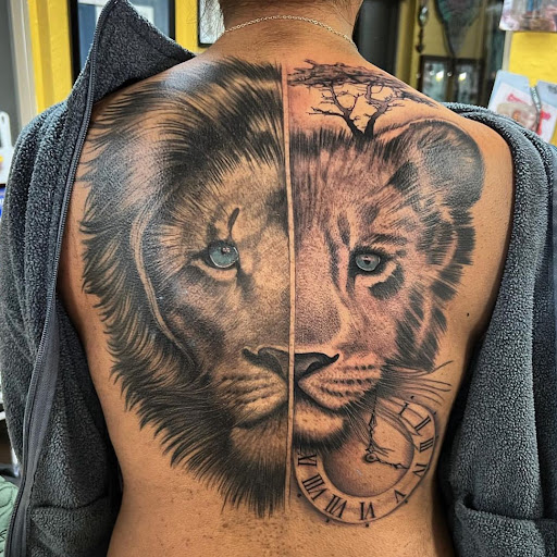 Explore architecture tattoo ideas, creative tattoo ideas in Santa Rosa, available at Anchor Rose Tattoo