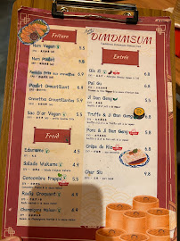 Restaurant de dimsums DIMDIMSUM à Paris - menu / carte