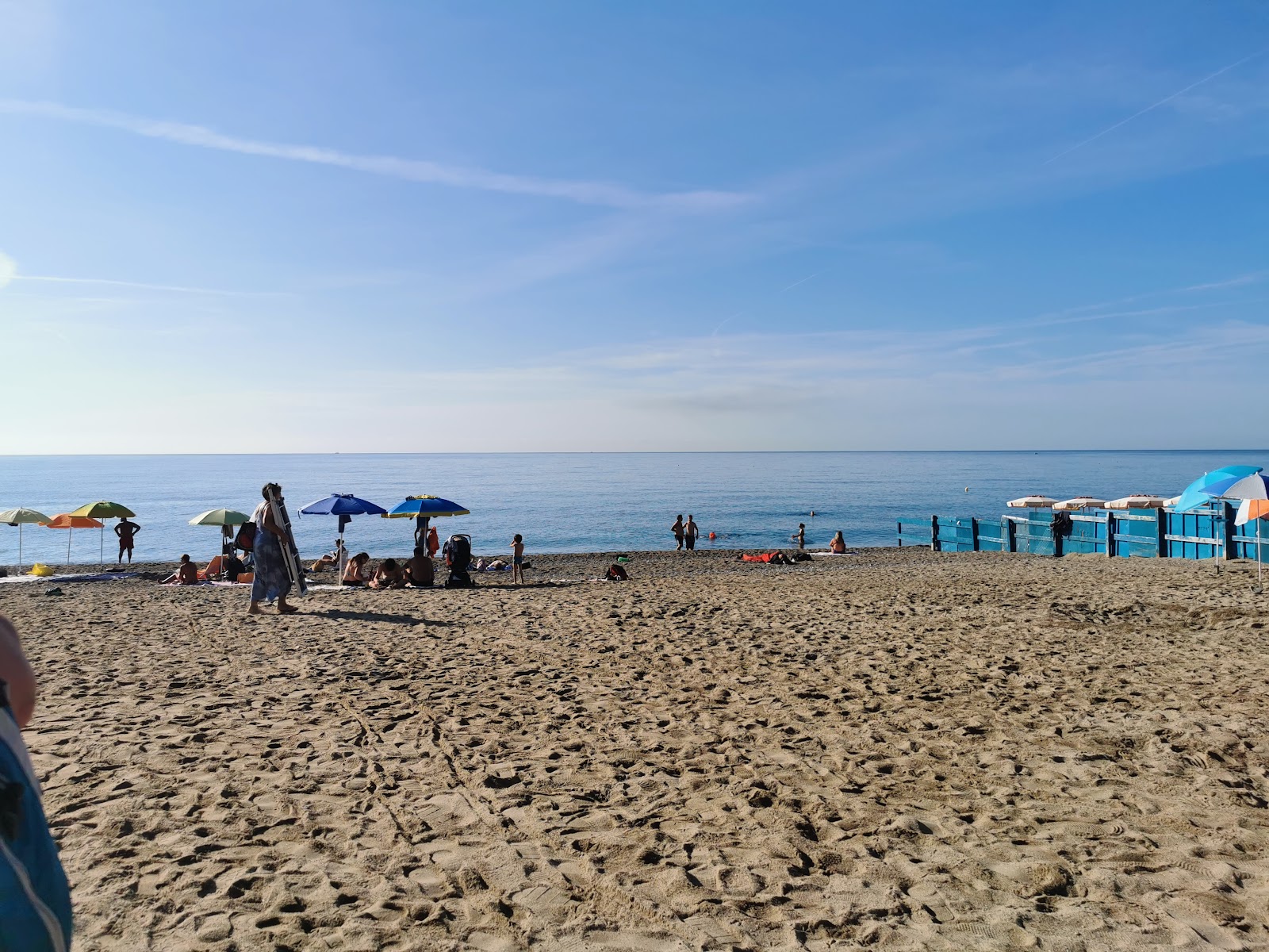Foto van Spiaggia Libera del Prolungamento met blauw water oppervlakte