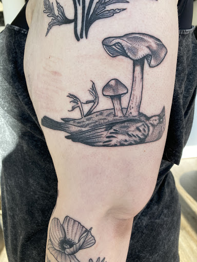 Explore tanjiro tattoo ideas, creative tattoo ideas in Lancaster, available at MermGoddess Tattoo Studio & Gallery
