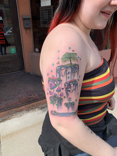 Explore tattoo ideas running, creative tattoo ideas in Cass City, available at Wolf Zen Tattoo