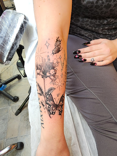 Explore tattoo ideas for men arm sleeve, creative tattoo ideas in Dickinson, available at Creative InSight Tattoo