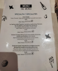 Menu du La Piazzetta Osteria Enoteca à Verona