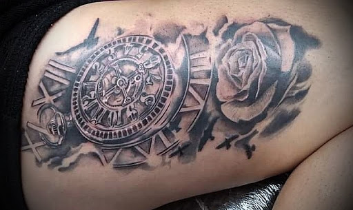 Explore first born daughter tattoo ideas, creative tattoo ideas in San Angelo, available at Alchemy Tattoo and Piercing Studio