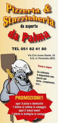 Pizzeria & Stuzzicheria da Palma à San Giovanni in Persiceto menu