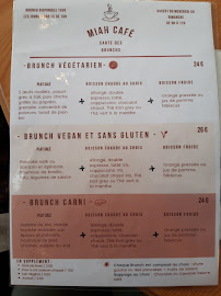Restaurant brunch MIAH CAFE à Bordeaux - menu / carte