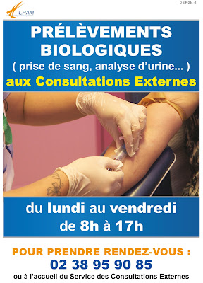 Laboratoire du CHAM - Prélèvements Biologiques à Amilly