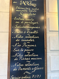 Restaurant Le Saint André à Paris (la carte)