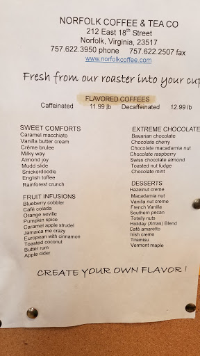 Coffee Store «Norfolk Coffee & Tea Co», reviews and photos, 212 E 18th St, Norfolk, VA 23517, USA