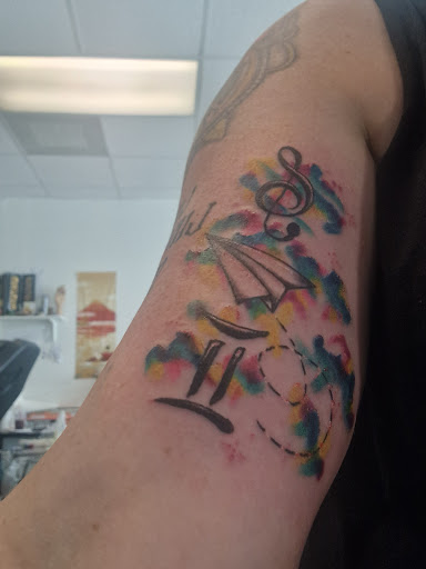 Explore deer skull tattoo ideas, creative tattoo ideas in Atlantic Beach, available at Raptors Tattoo Studio