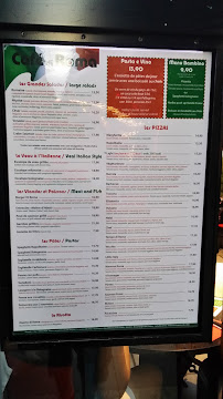 Pizza Pino à Paris menu