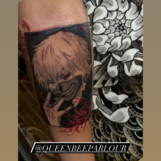Explore spawn tattoo ideas, creative tattoo ideas in Marietta, available at The Queen Bee Tattoo and Piercing Parlour