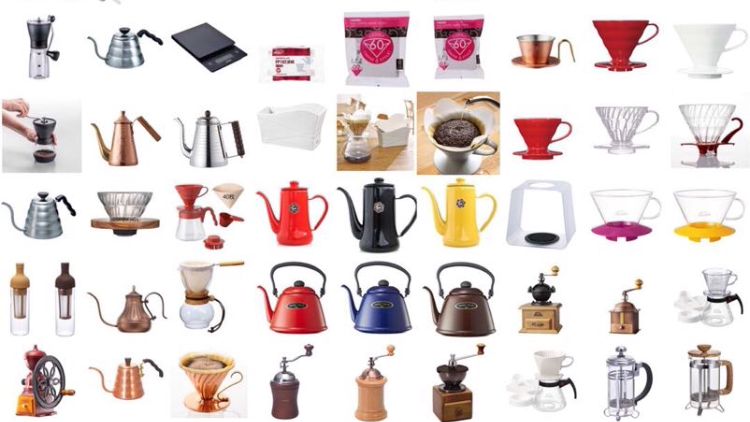 Authentic Japanese coffee equipments