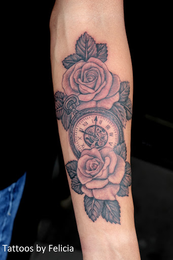 Explore dragon forearm tattoo ideas, creative tattoo ideas in Fort Myers, available at Tiger Lotus Tattoo and Piercing