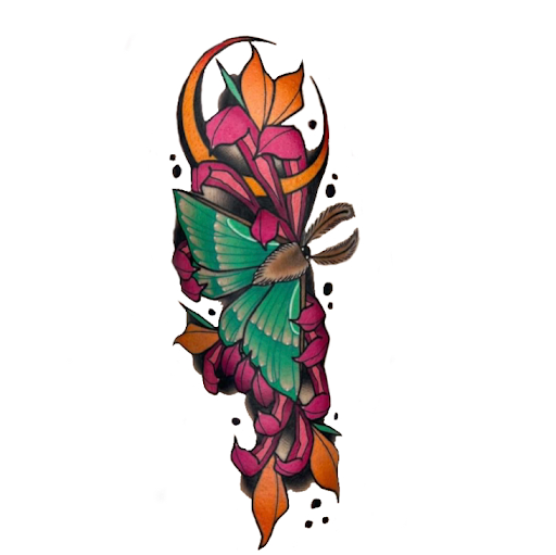 Explore arm ditch tattoo ideas, creative tattoo ideas in Lake City, available at Crooked Spines Tattoo Studio