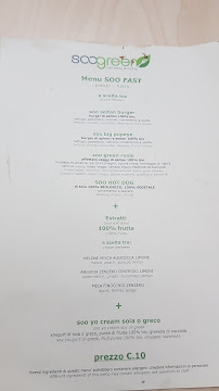 Soogreen à Turin carte