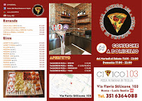 Carte du Civico 103 - Pizza Romana in Teglia à Rome