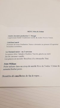Menu du Restaurant Girardin - Eric Girardin - 1 Étoile Michelin Colmar à Colmar