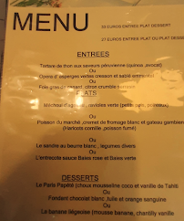 Restaurant français Restaurant Le Colvert, Chez p'tit père à Villeneuve-en-Retz (le menu)