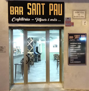 Bar Sant Pau Av. de Barcelona, 2, 08720 Vilafranca del Penedès, Barcelona, España