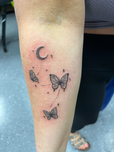 Explore car tattoo ideas, creative tattoo ideas in La Vista, available at InkedUp Needles