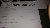 Monsieur Wok à Coquelles menu